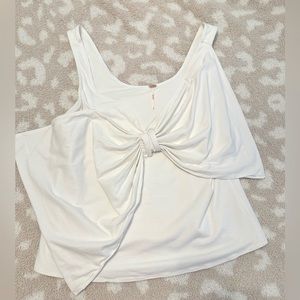 Free People | White Bow Tank Top Size L